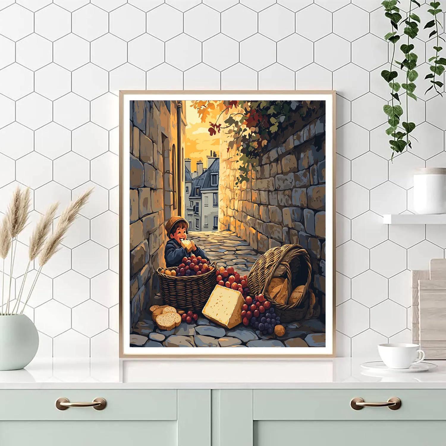 Emile Market Basket Feast Disney Inspired paint by numbers