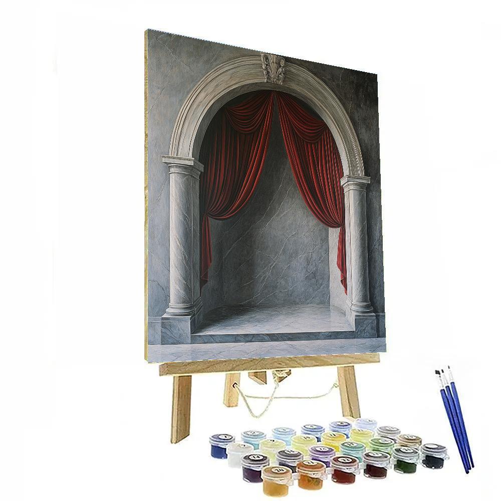 Jacques Louis David Inspired Roman Arch Ceremony paint by color