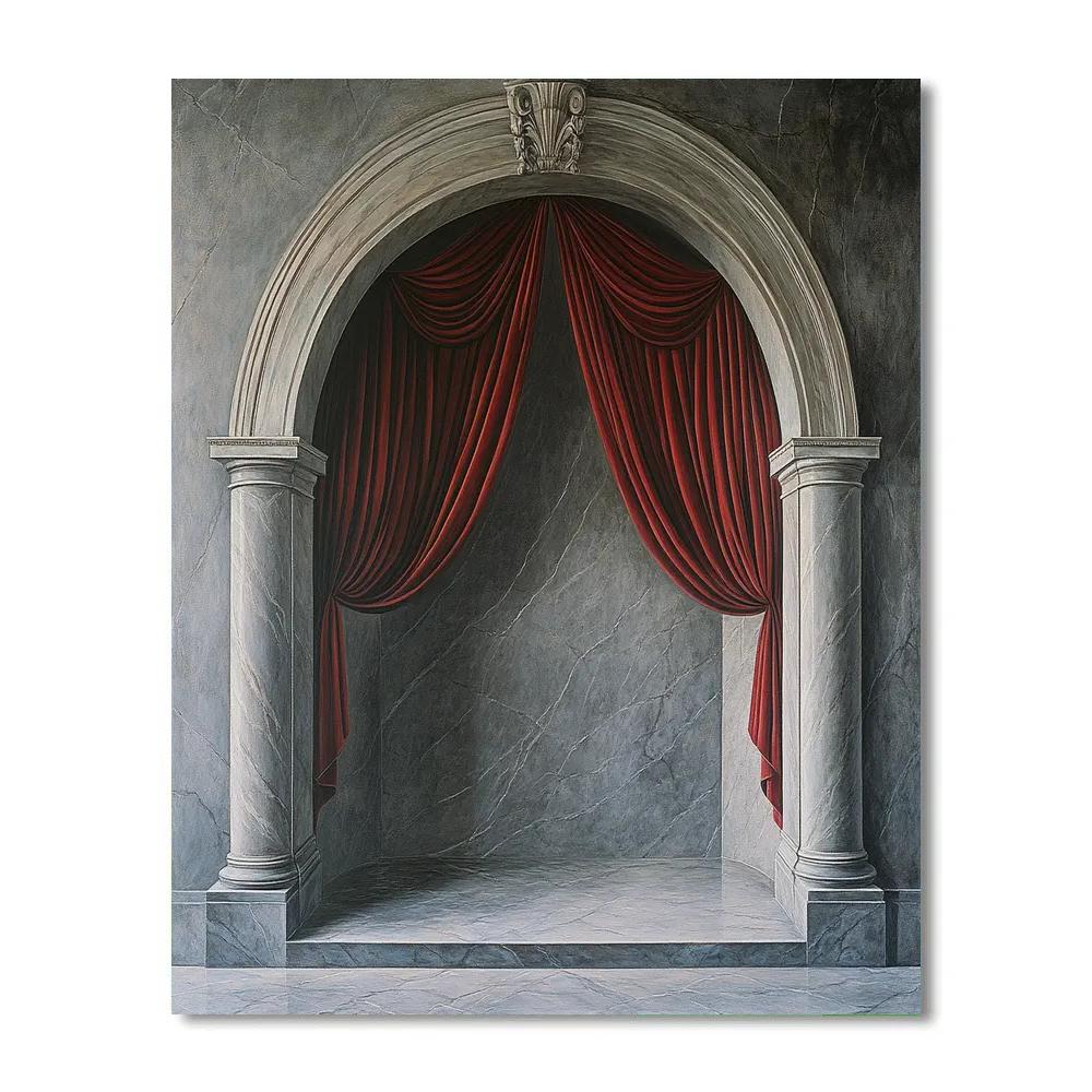 Jacques Louis David Inspired Roman Arch Ceremony paint by color