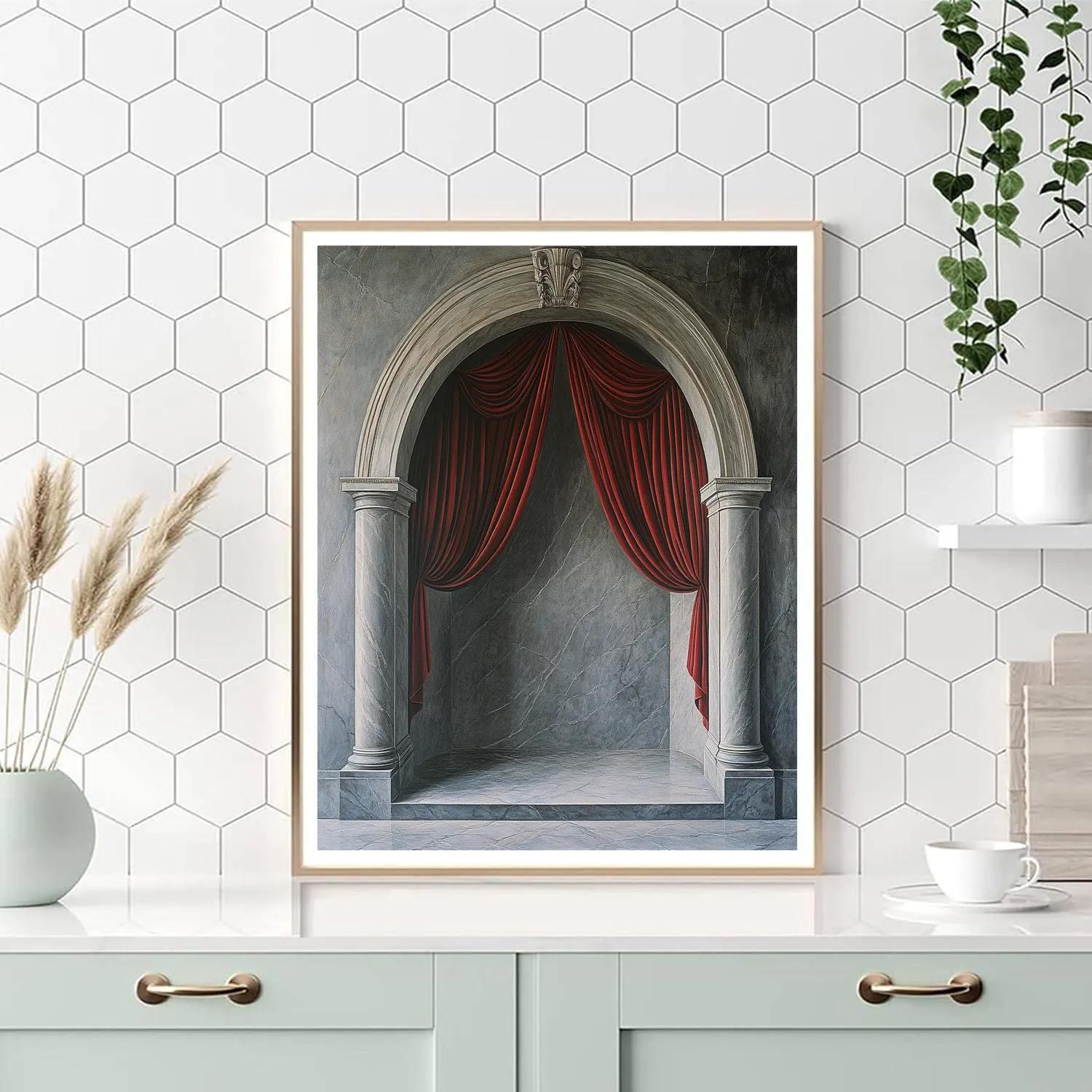 Jacques Louis David Inspired Roman Arch Ceremony paint by color
