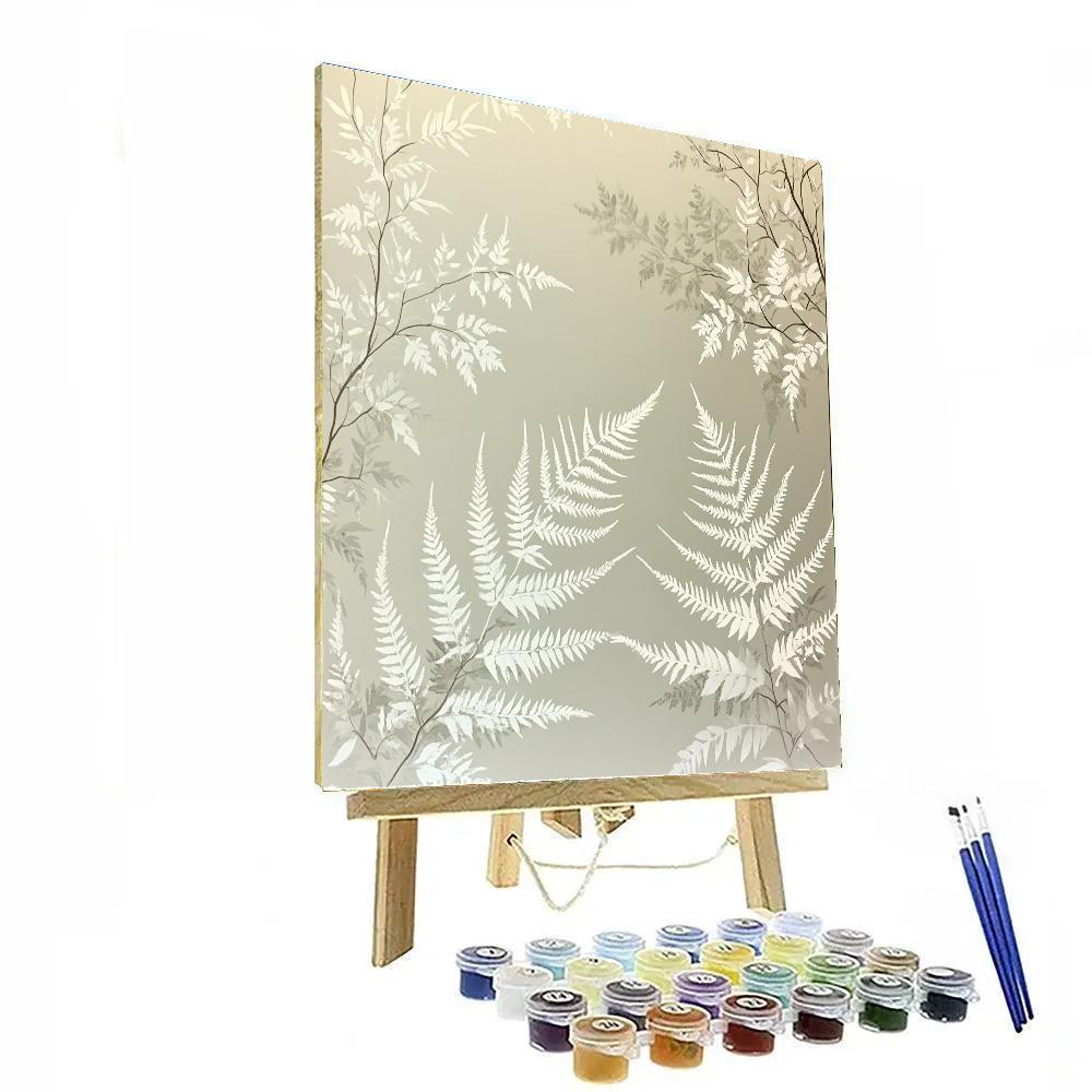 Leonardo Da Vinci Inspired Early Morning Frost Patterns paint by color