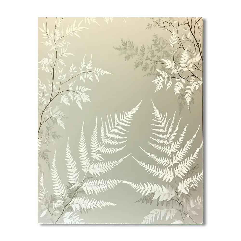 Leonardo Da Vinci Inspired Early Morning Frost Patterns paint by color