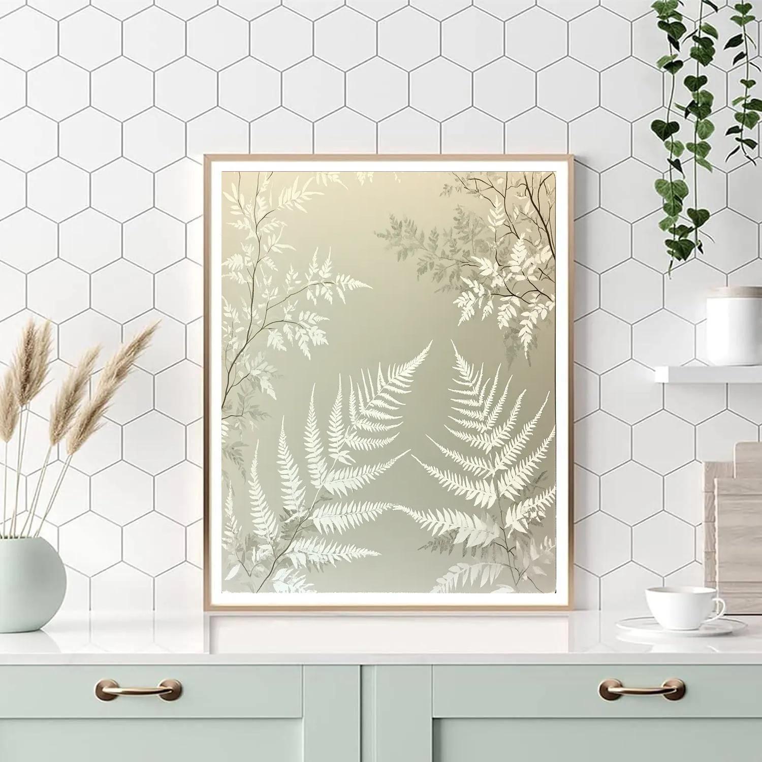 Leonardo Da Vinci Inspired Early Morning Frost Patterns paint by color