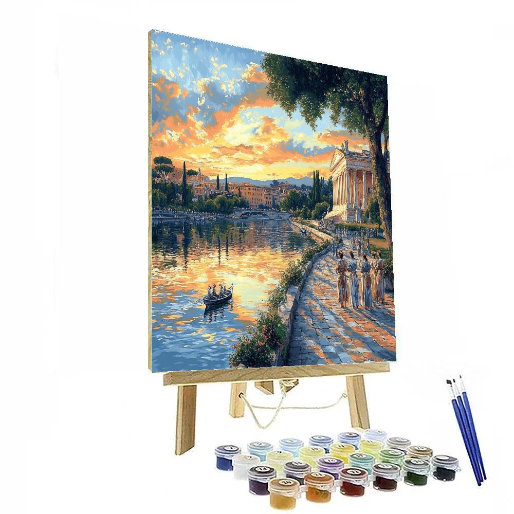 Nicolas Poussin Inspired Myth By A River DIY paint by numbers