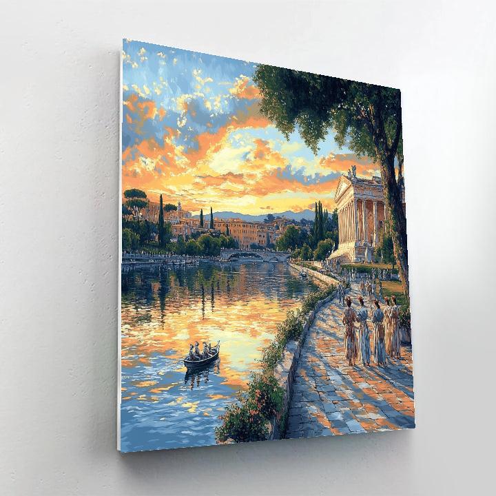 Nicolas Poussin Inspired Myth By A River DIY paint by numbers