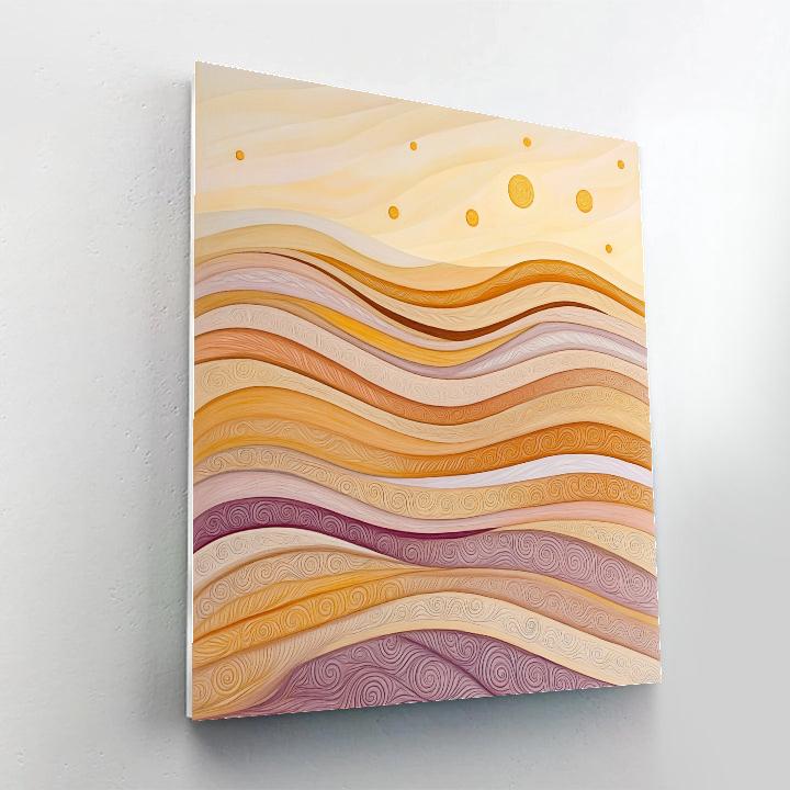 Gustav Klimt Inspired Decorative Desert Dunes Numbered painting kits
