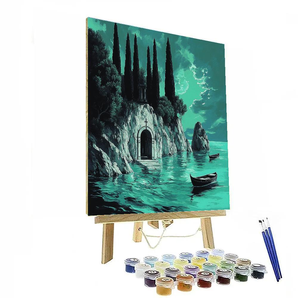 Arnold Bocklin Inspired Isle Of Mists Paint by numbers kits