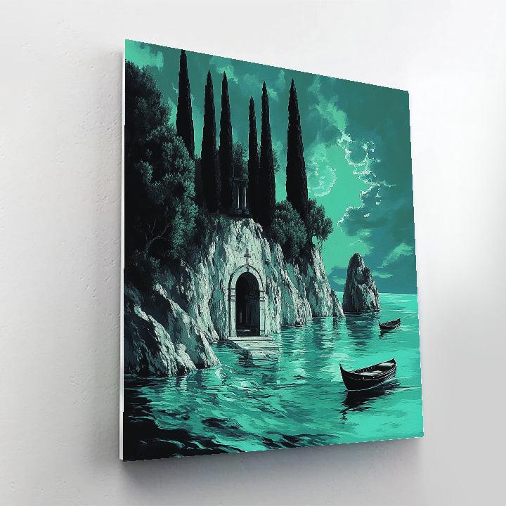 Arnold Bocklin Inspired Isle Of Mists Paint by numbers kits