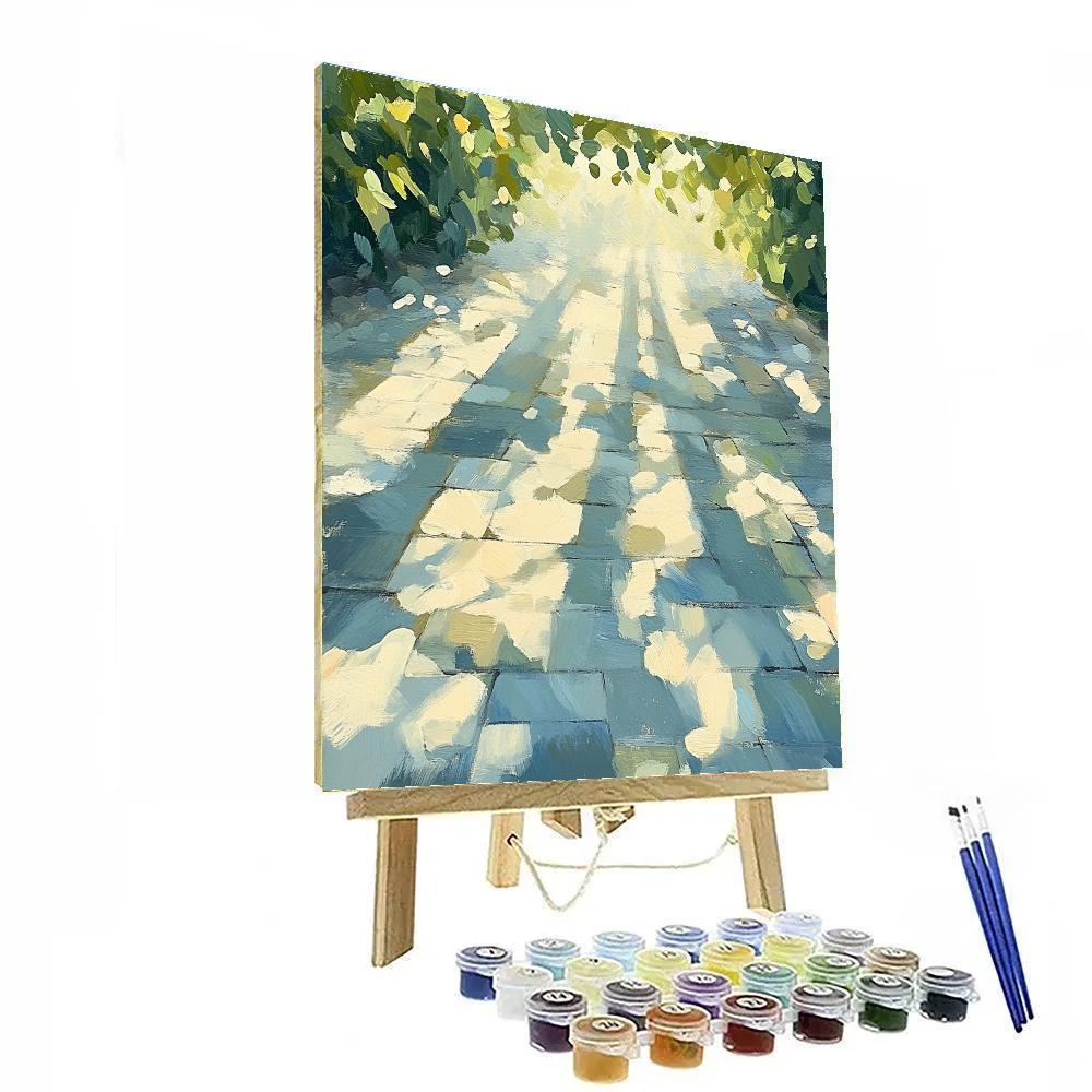 Edgar Degas Inspired Dancing Shadows Of Leaves paint by numbers