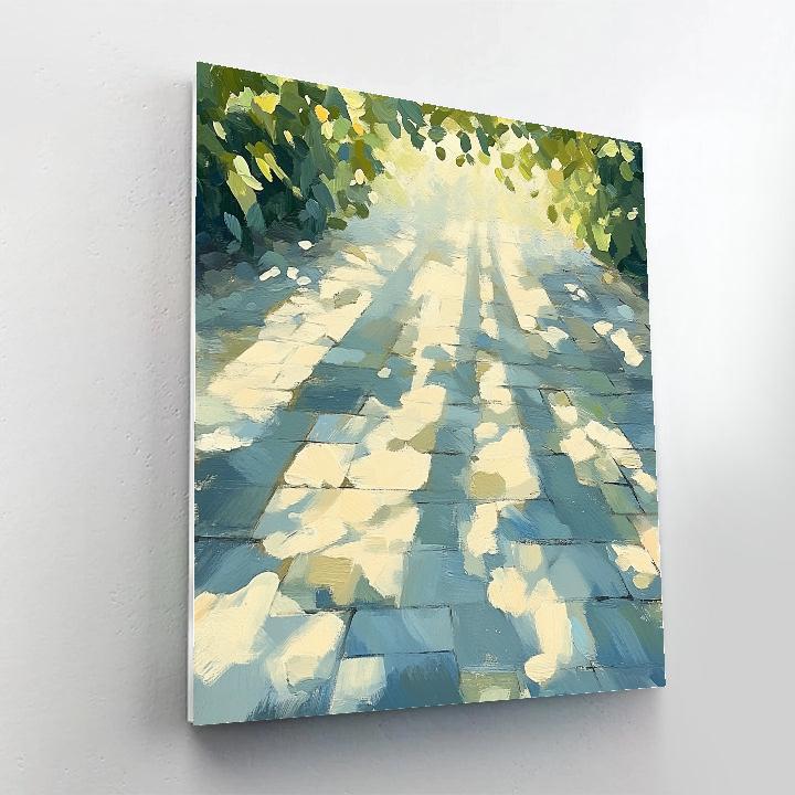 Edgar Degas Inspired Dancing Shadows Of Leaves paint by numbers