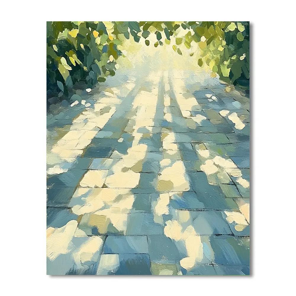 Edgar Degas Inspired Dancing Shadows Of Leaves paint by numbers