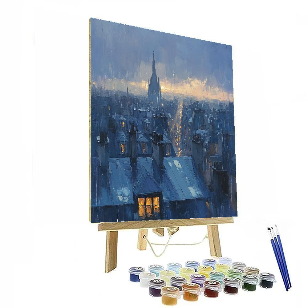 Edgar Degas Inspired Echoes Of Distant Rain paint by number