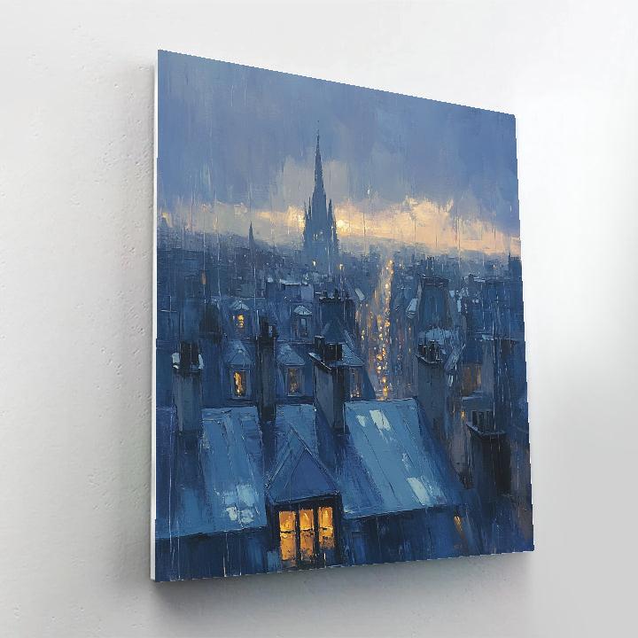 Edgar Degas Inspired Echoes Of Distant Rain paint by number