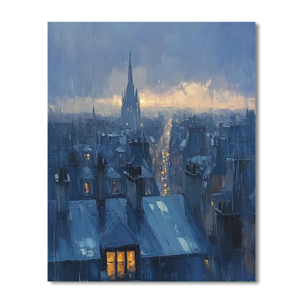 Edgar Degas Inspired Echoes Of Distant Rain paint by number