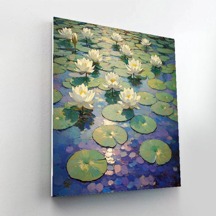 Claude Monet Inspired Garden Nympheas At Noon Painting by numbers kit