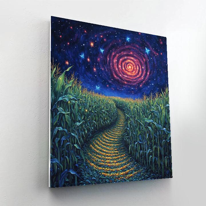 Frida Kahlo Inspired Cosmic Maize Dream DIY paint by numbers