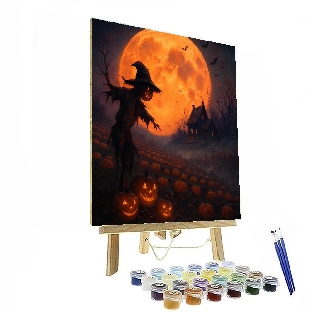 Haunted Harvest Ridge At Emberfall Number painting