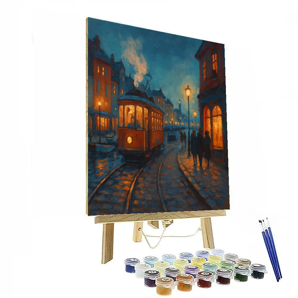 Harbor Lights And Evening Steam Numbered painting kits