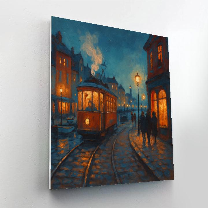 Harbor Lights And Evening Steam Numbered painting kits
