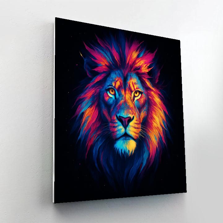 Cosmic Roar Lion Prism DIY paint by numbers