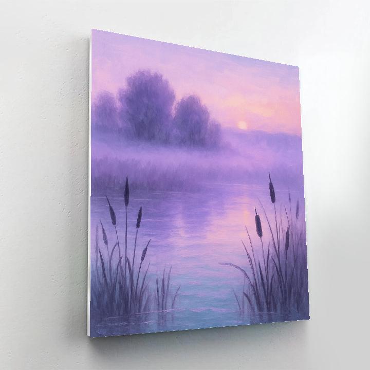 Misty Lavender Wetlands Paint by numbers art