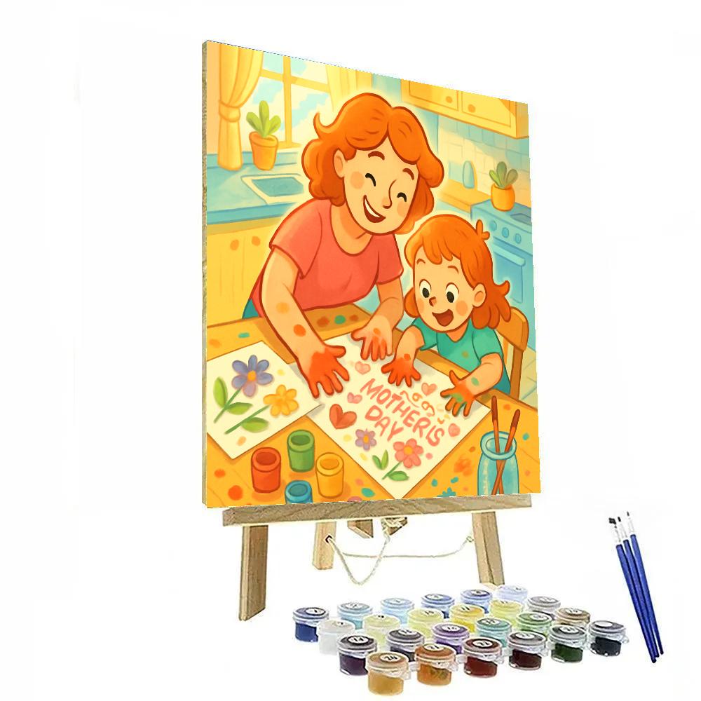 Painting Mothers Day Memories paint by numbers