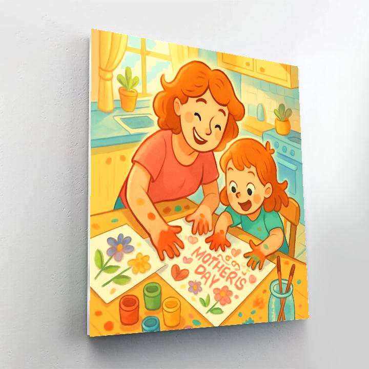 Painting Mothers Day Memories paint by numbers