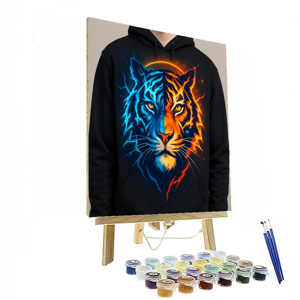 Starlit Thunder Tiger Painting by numbers kit