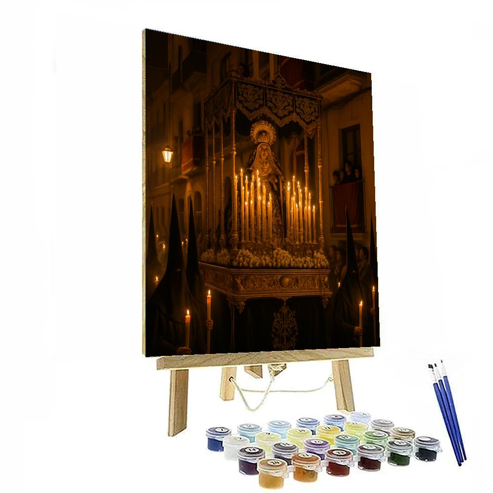 Procession Of Seville Semana Santa Paint by numbers art