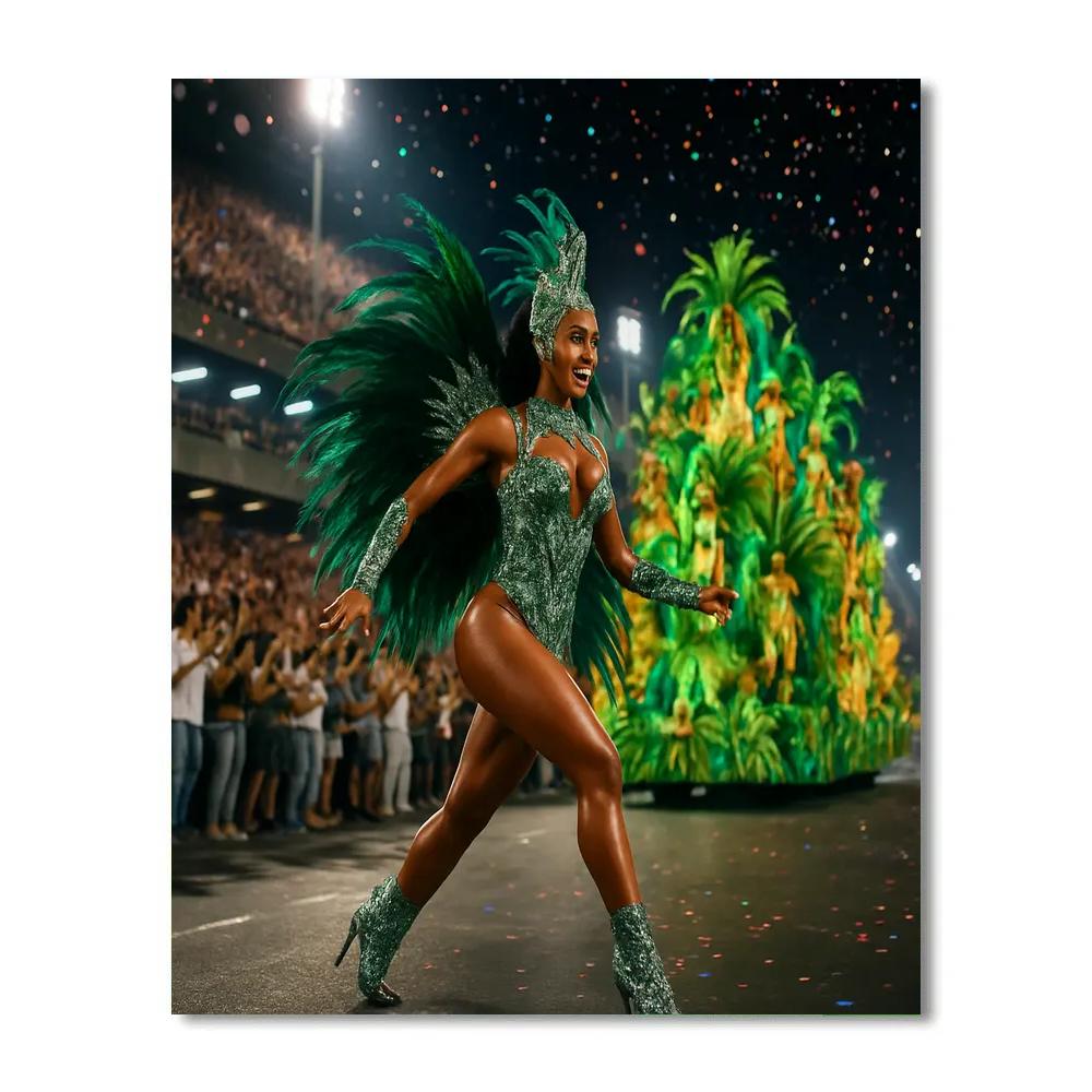 Rio Carnival Samba Avenue Parade DIY paint by numbers