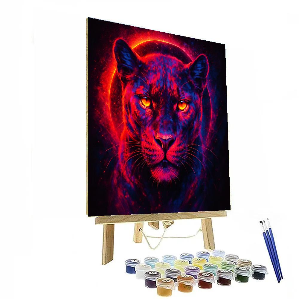 Supernova Panther Veil painting number kit