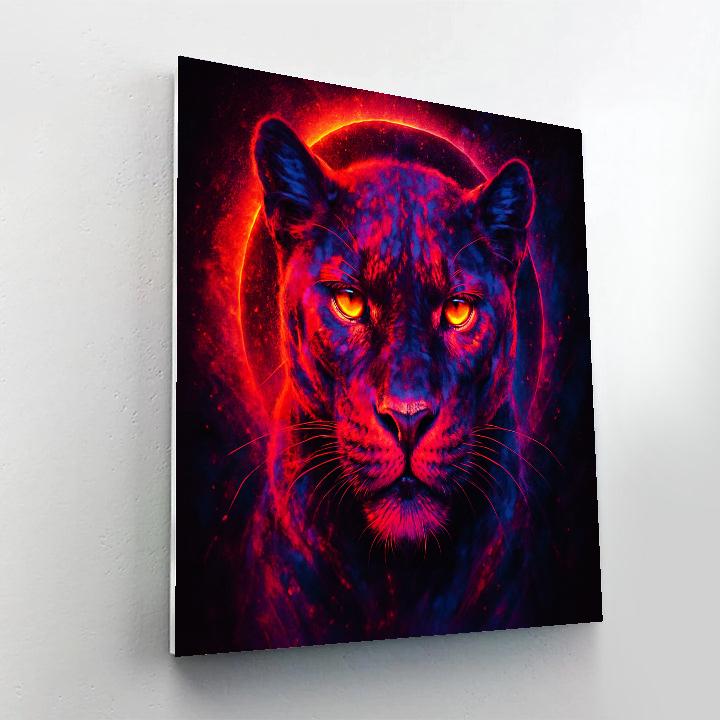 Supernova Panther Veil painting number kit