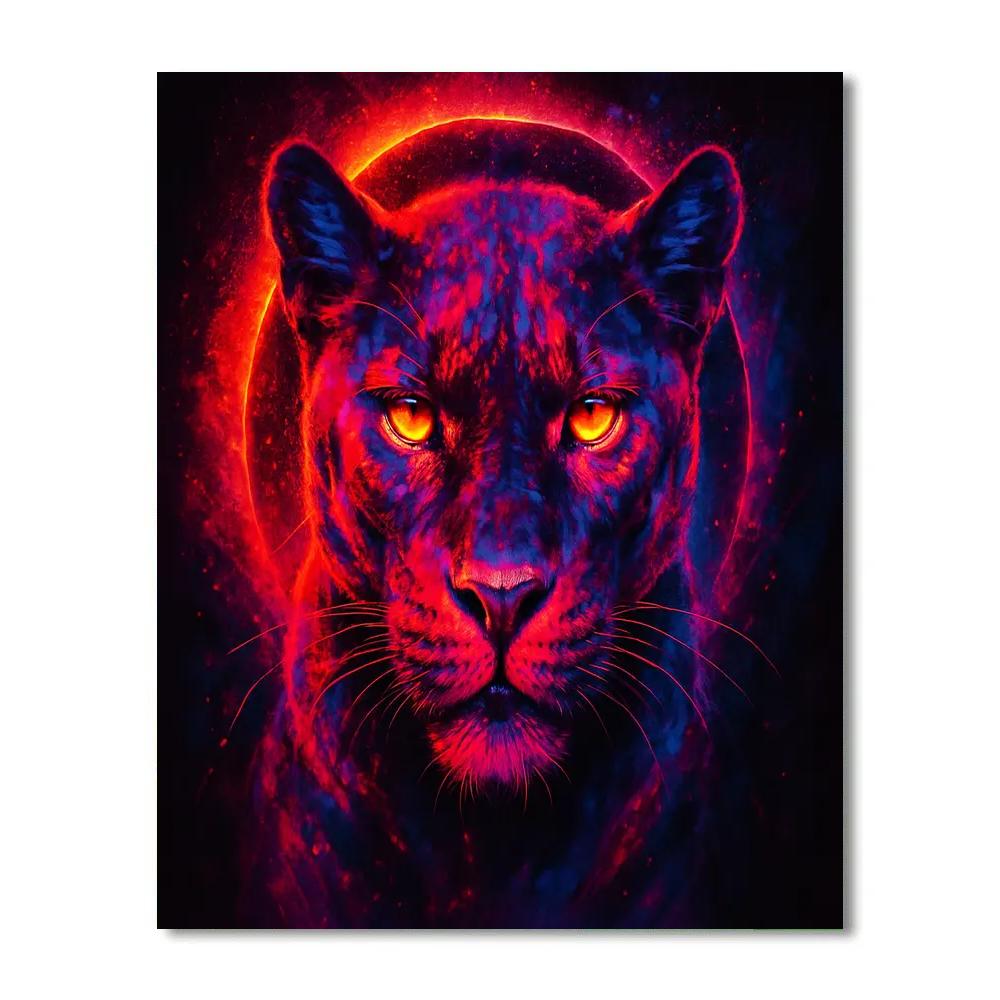 Supernova Panther Veil painting number kit