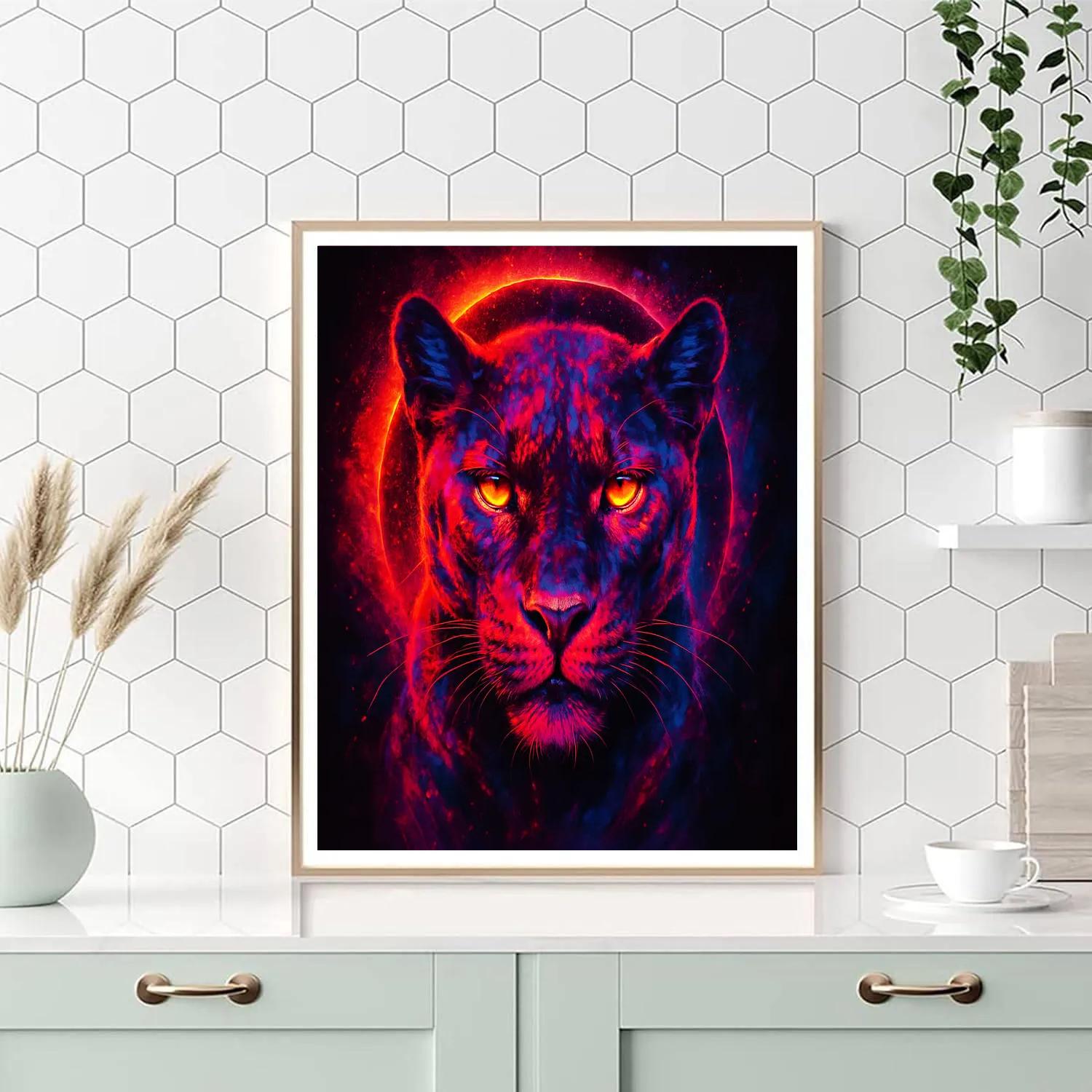 Supernova Panther Veil painting number kit