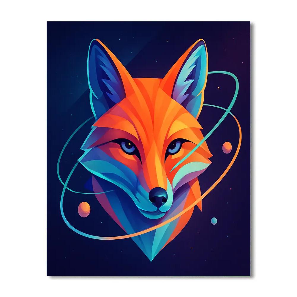Orbit Mirage Fox paint by number