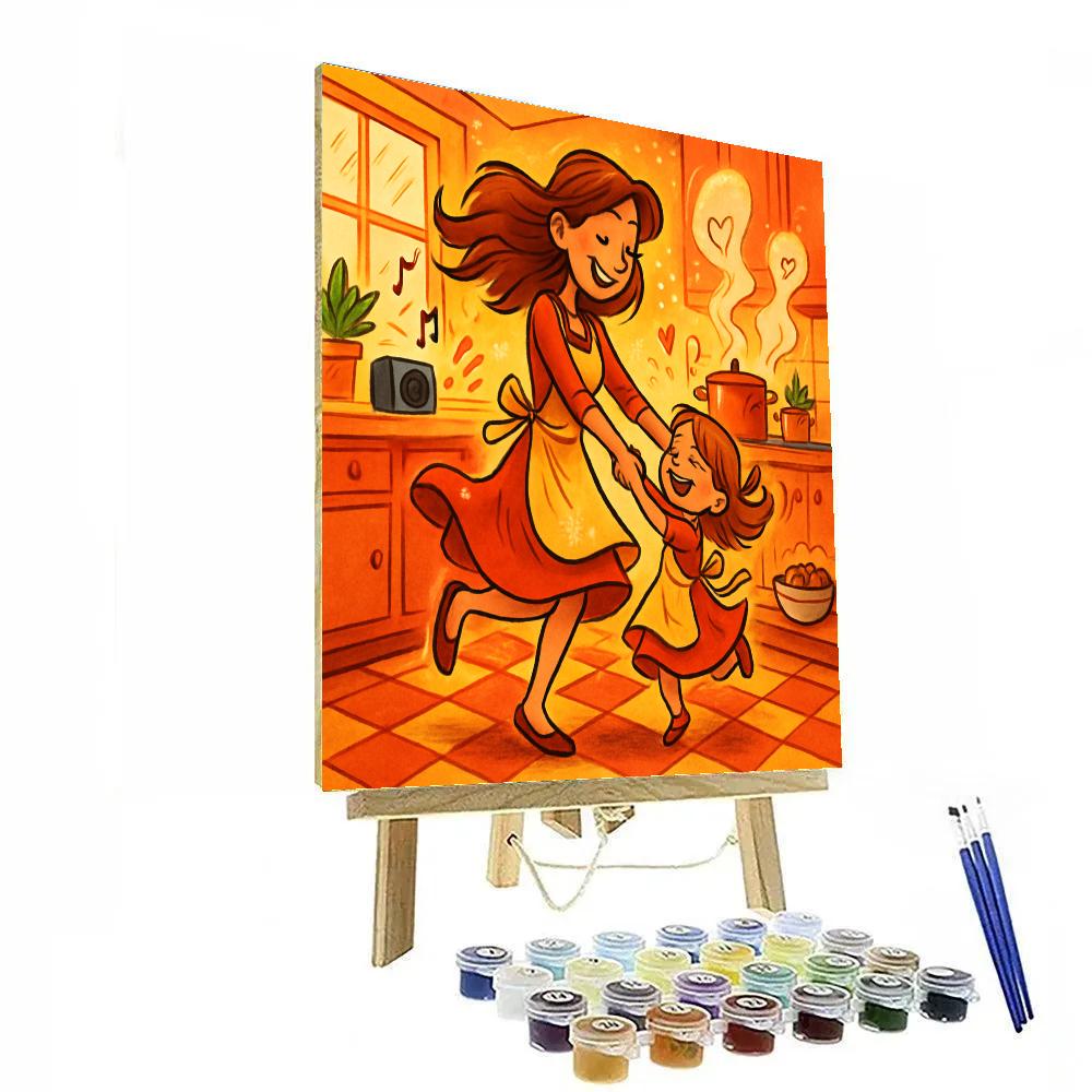 Kitchen Dance For Mothers Day DIY paint by numbers
