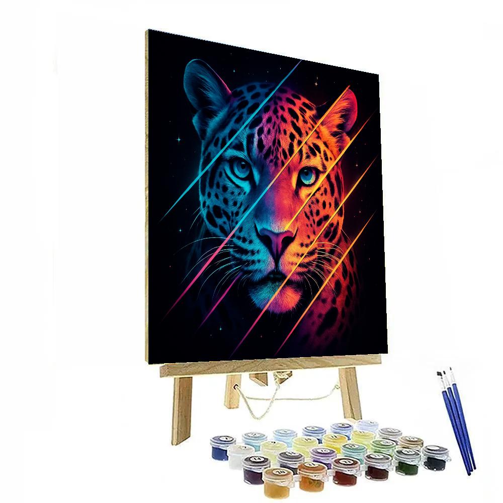 Celestial Jaguar Fracture Numbered painting kits