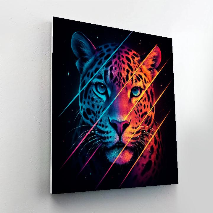 Celestial Jaguar Fracture Numbered painting kits