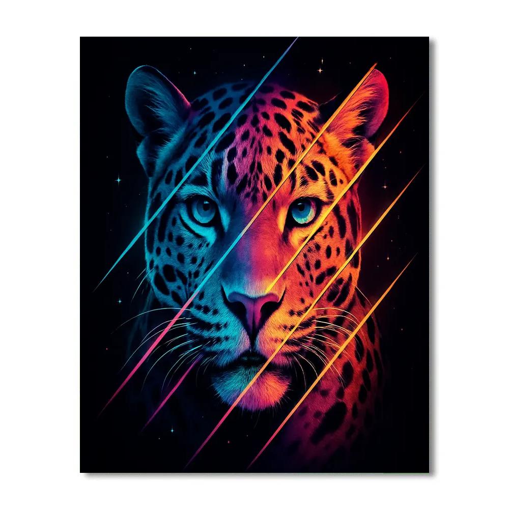 Celestial Jaguar Fracture Numbered painting kits