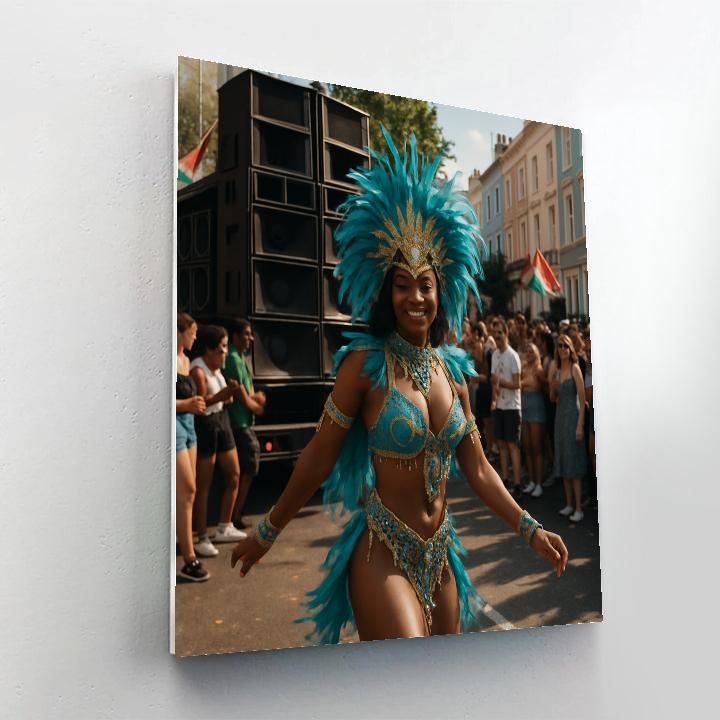 Notting Hill Carnival Street Mas London Painting by numbers kit