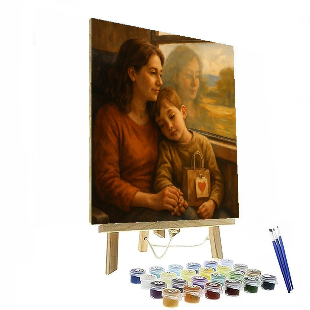 Mothers Day Train Journey DIY paint by numbers