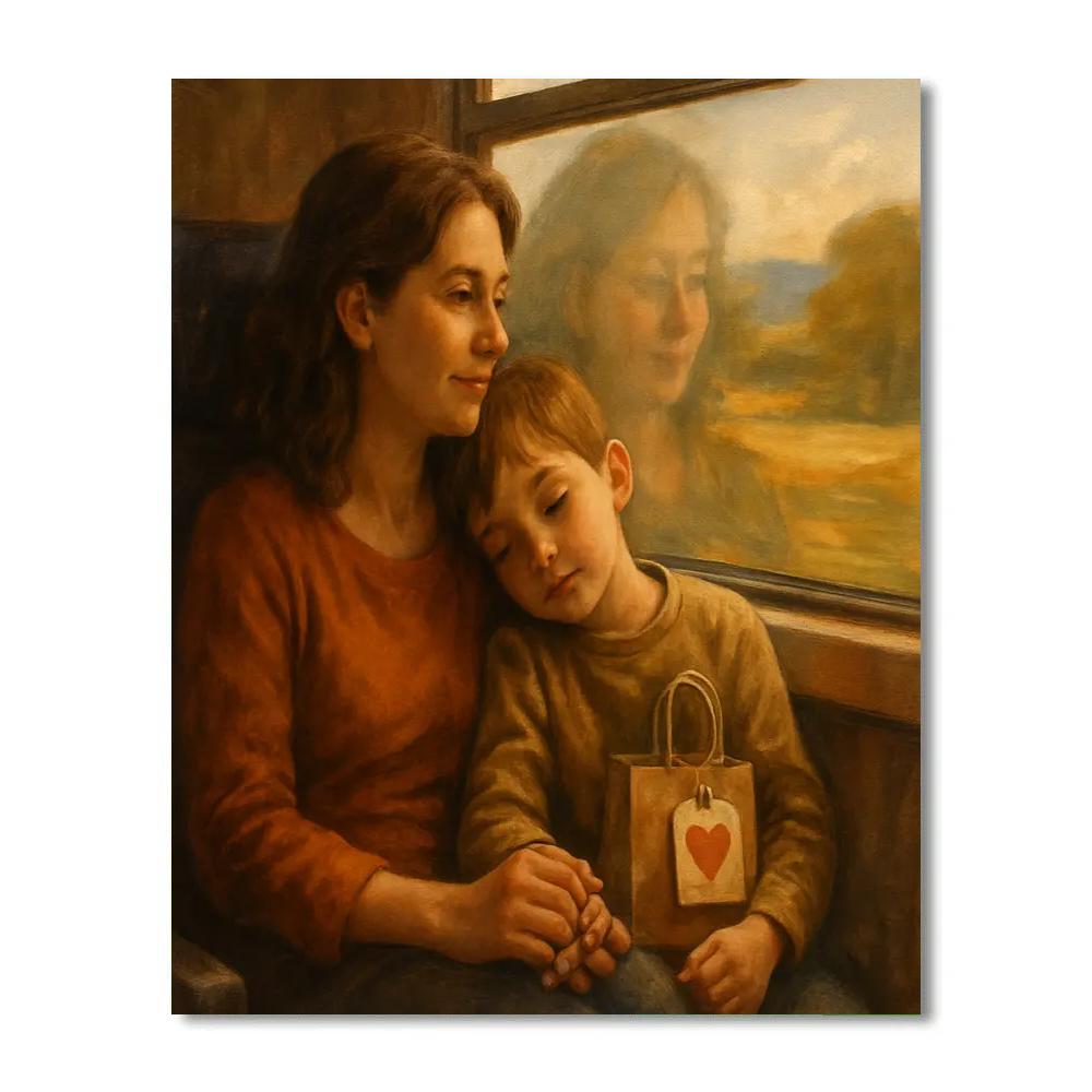 Mothers Day Train Journey DIY paint by numbers