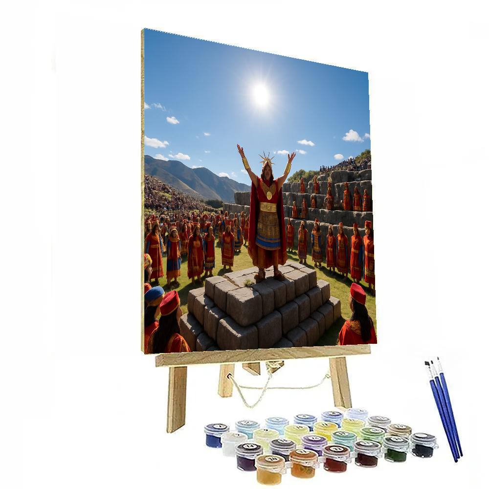 Inti Raymi Incan Sun Festival Cusco Number painting