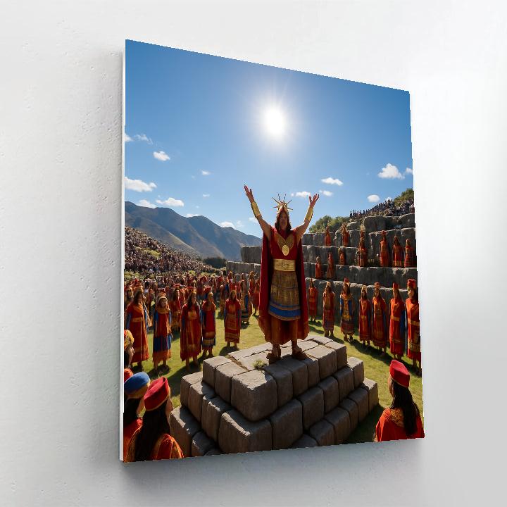 Inti Raymi Incan Sun Festival Cusco Number painting