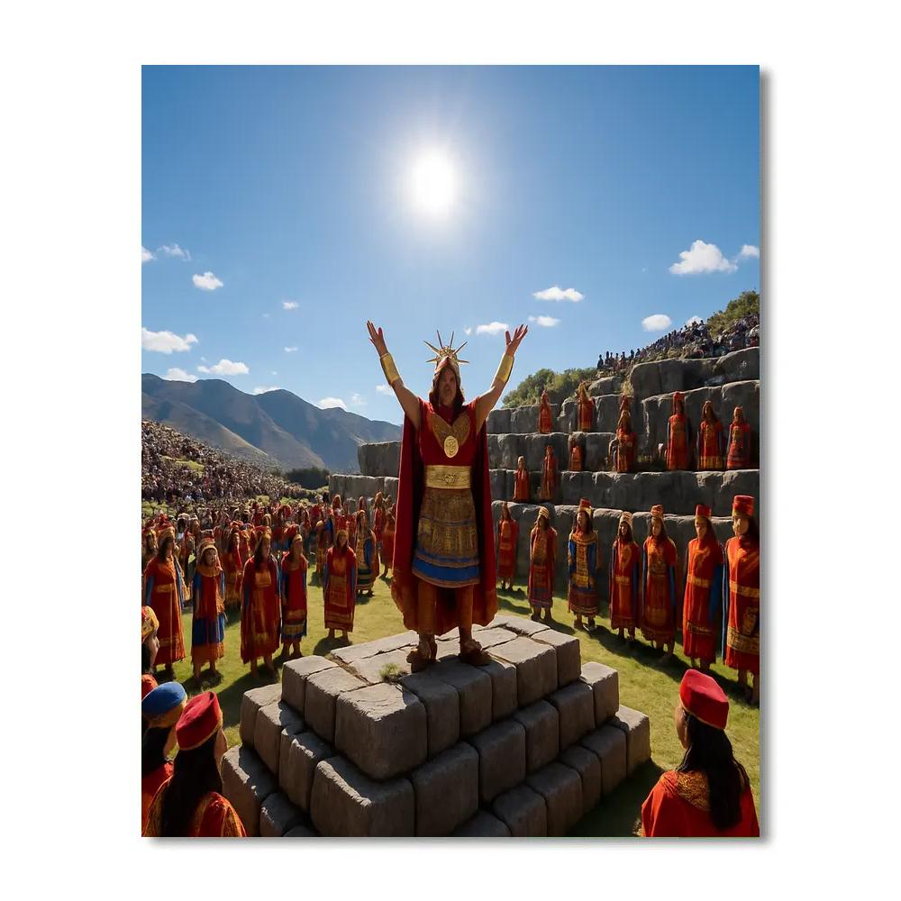 Inti Raymi Incan Sun Festival Cusco Number painting