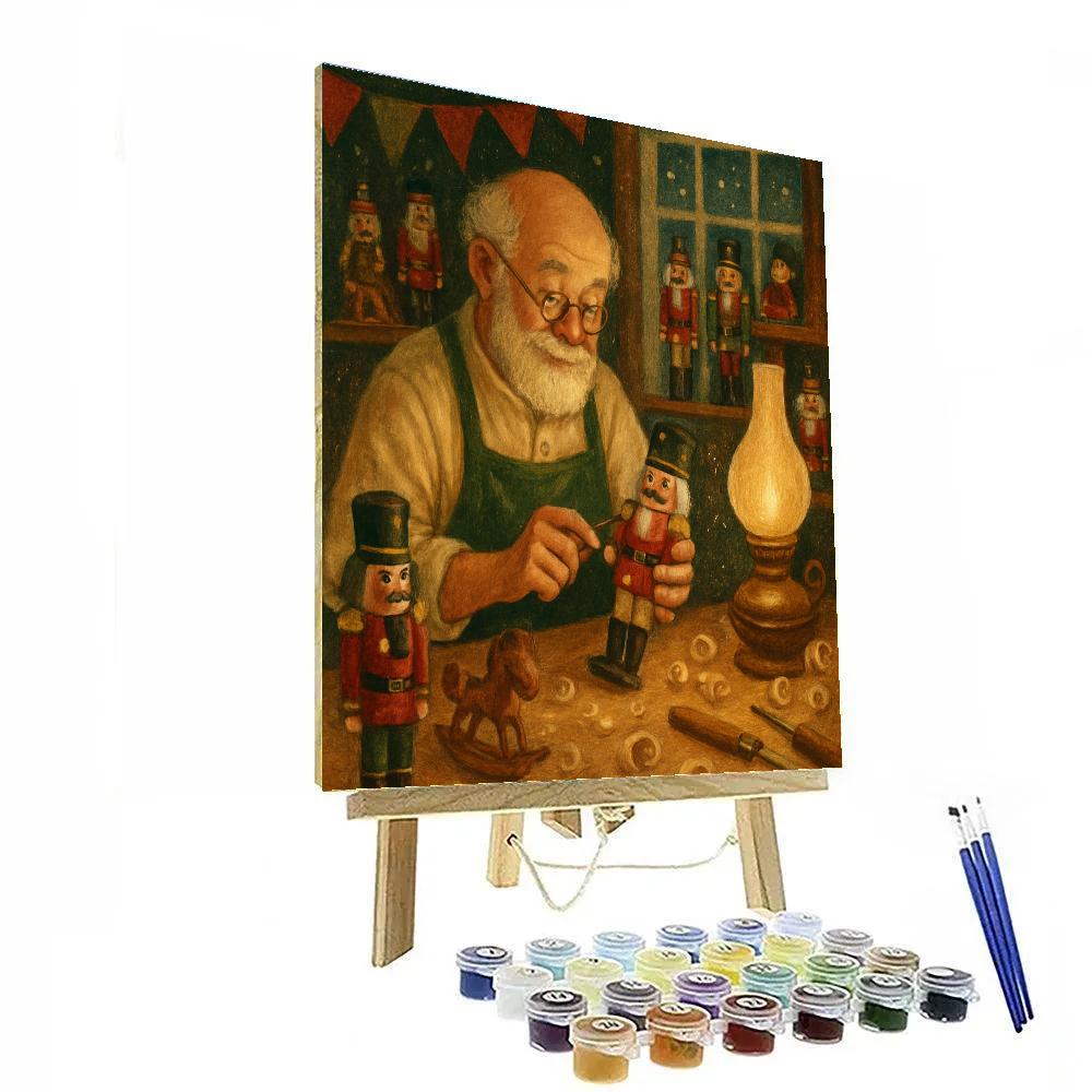Nutcracker Toymaker Workshop paint by color