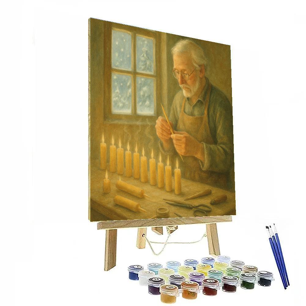 Candlemakers Window Glow paint by number