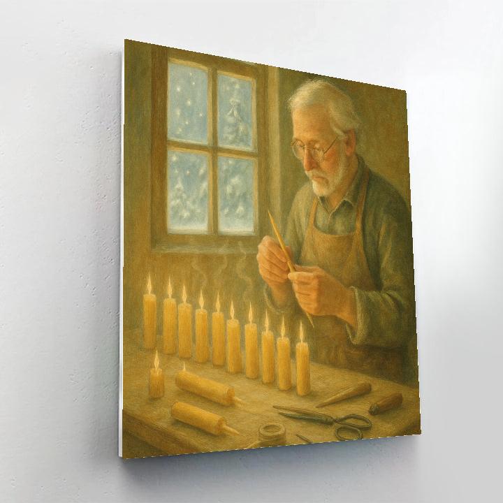 Candlemakers Window Glow paint by number