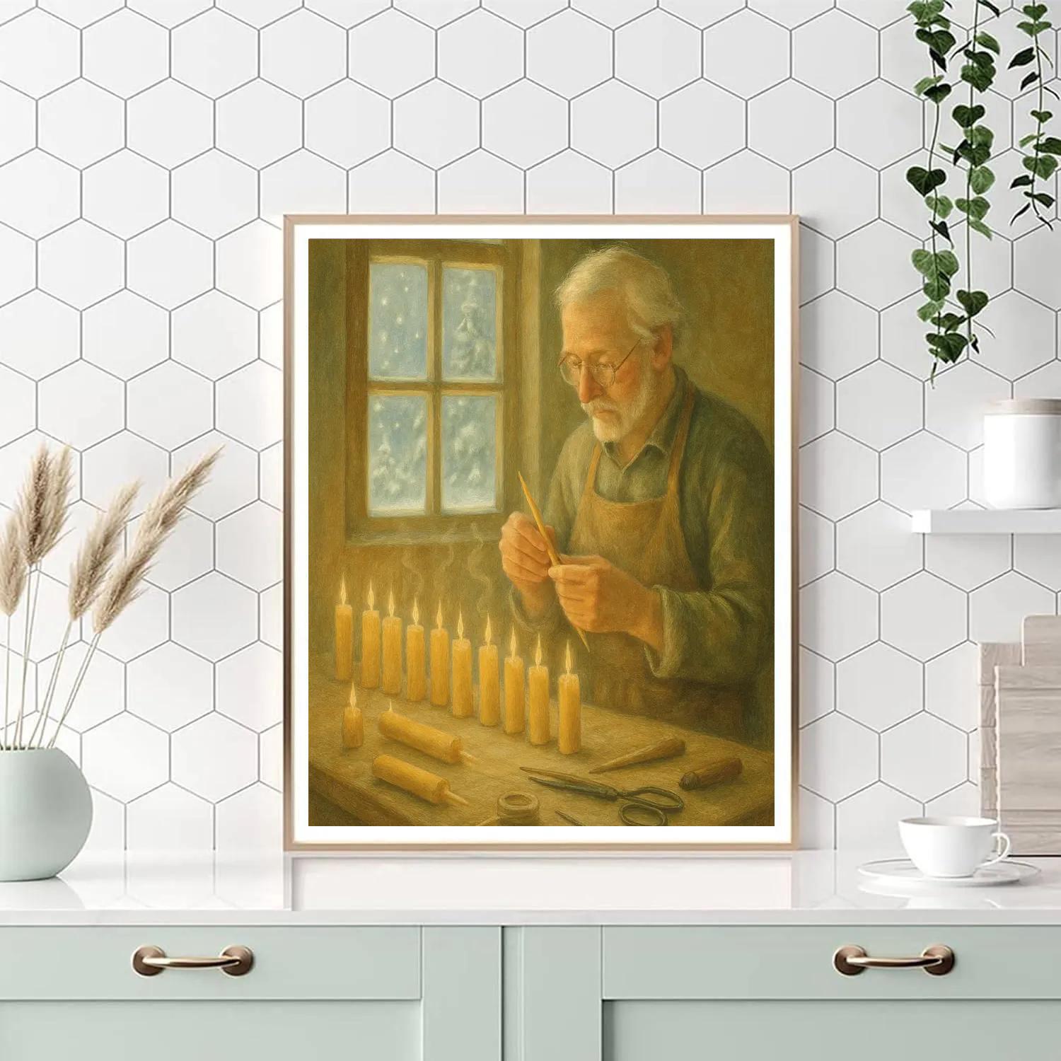 Candlemakers Window Glow paint by number