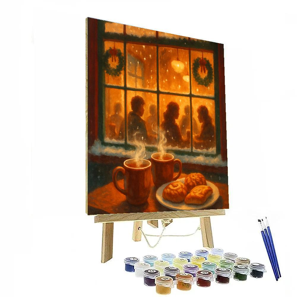 Window Market Hot Cider DIY paint by numbers
